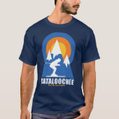 Cataloochee Ski Sunset Retro T-shirt (Voorkant)