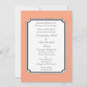 Cataloupe Elegante Formele Trouwkaart Kaart (Voorkant)