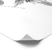 Catalpa-boomvlieg met bladeren poster (Hoek)