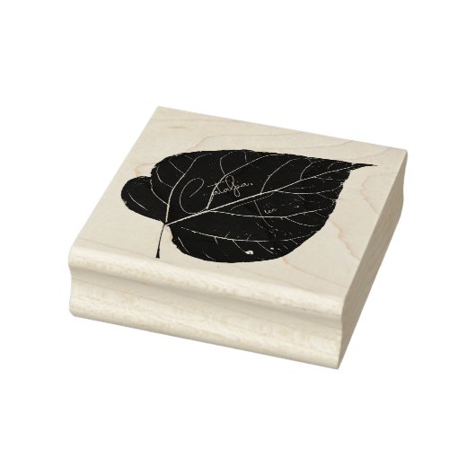 Catalpa Tree Leaf Print Rubber Stamp Rubberstempel (Stempel)