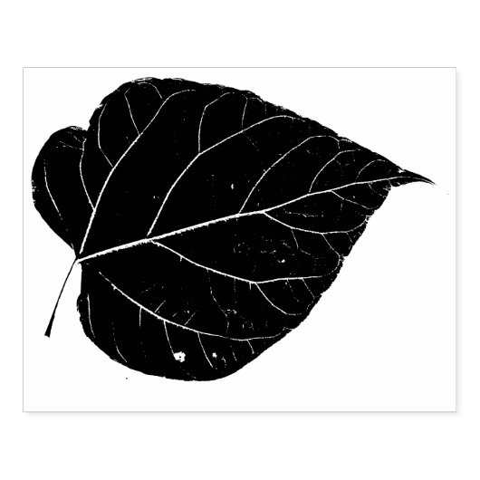 Catalpa Tree Leaf Print Rubberstempel (Afrduk)