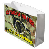 Catalpa Worms. Laten we gaan Gevist! Large Cadeautasje (Achterkant Gekanteld)