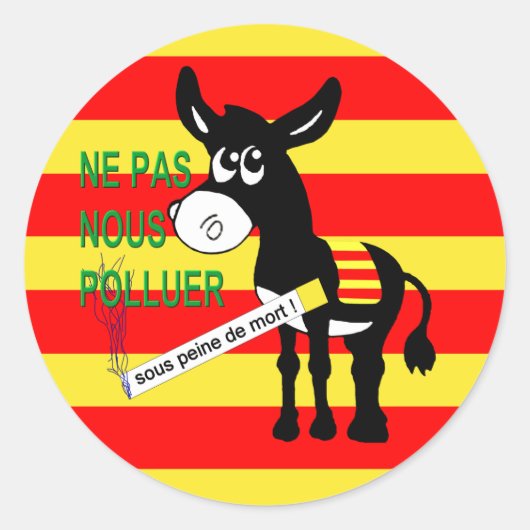 Catalunya Catalan ariul Ronde Sticker (Voorkant)