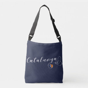 Catalunya Heart Bag, Catalonië Estelada Flag Crossbody Tas