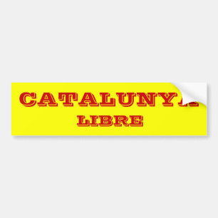 Catalunya* Libre Bumpersticker