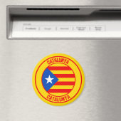 Catalunya Round Emblem Magneet (Insitu (Vaatwasser))
