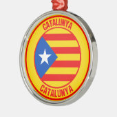 Catalunya Round Emblem Metalen Ornament (Links)