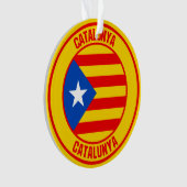 Catalunya Round Emblem Ornament (voorkant)