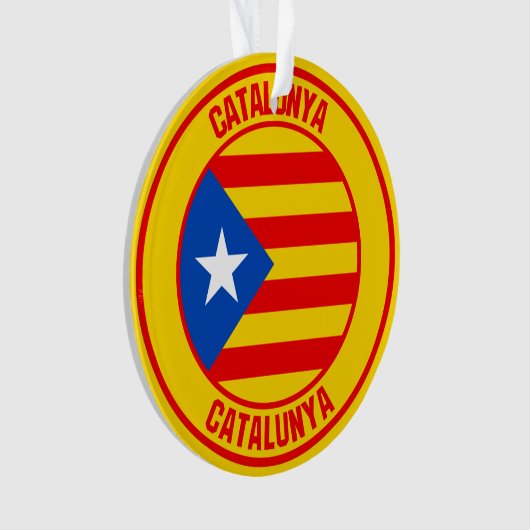 Catalunya Round Emblem Ornament (voorkant)