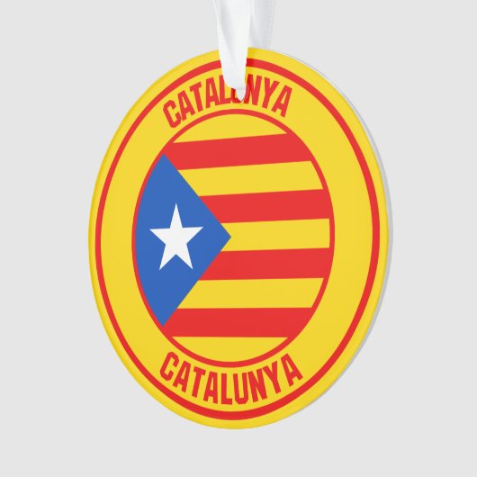 Catalunya Round Emblem Ornament (voorkant)