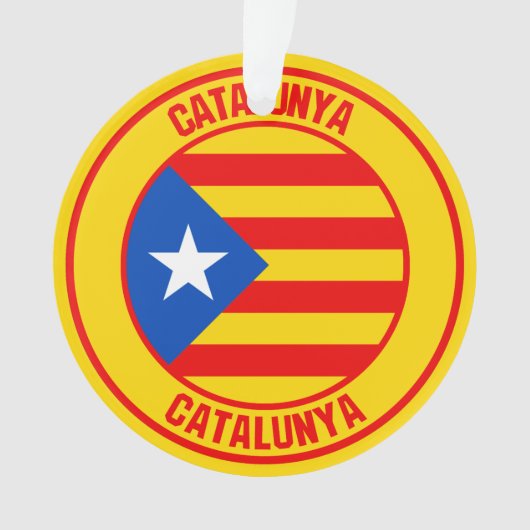 Catalunya Round Emblem Ornament (voorkant)