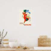 Catalunya Spanje vintage Poster (Keuken)