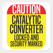 Catalytic Converter beveiligd en vergrendeld