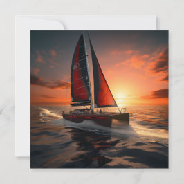 Catamaran Boat Gift Kaart