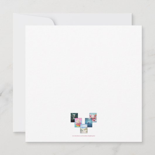 Catamaran Boat Gift Kaart (Achterkant)