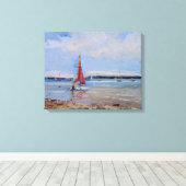 Catamaran Brittany Canvas Afdruk (Insitu (Houten vloer))
