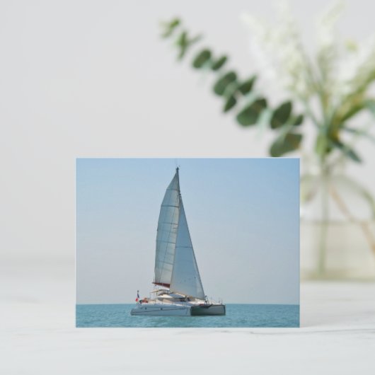 Catamaran Clara Briefkaart (Staand voorkant)