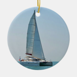 Catamaran Clara Keramisch Ornament