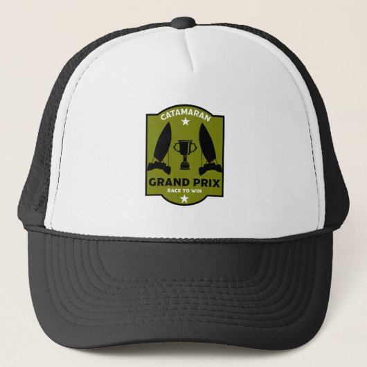 Catamaran Draagvleugel Zeilboot Racing Trucker Pet (Voorkant)