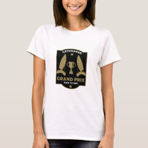 Catamaran Hydrofoil Zeilboot Racing T-shirt