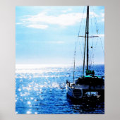 Catamaran in Beauful Dominica Waters Poster (Voorkant)