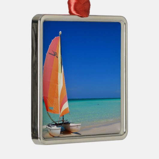 Catamaran Metalen Ornament (Rechts)