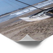 Catamaran op een strand poster (Hoek)