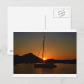 Catamaran op zonsondergang Ibiza.JPG Briefkaart (Voorkant / Achterkant)