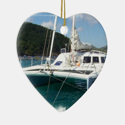 Catamaran Ornaments Keramisch Ornament (Rechts)