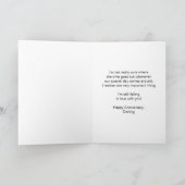 Catamaran Personalized Husband Wedding Jubileum Kaart (Binnen)