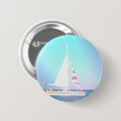 Catamaran Sailboat Button (Voorkant /achterkant)