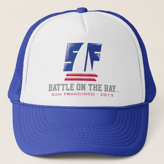 Catamaran Sailing_Battle on Bay™_San Francisco Trucker Pet (Voorkant)