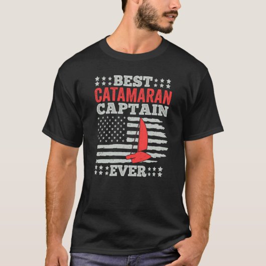 Catamaran Sailing Captain Sailor Best Catamaran Ca T-shirt (Voorkant)
