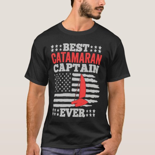 Catamaran Sailing Captain Sailor Best Catamaran Ca T-shirt (Voorkant)