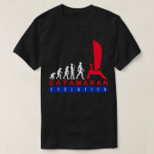 Catamaran Sailing Evolution Funny T-shirt (Design voorkant)