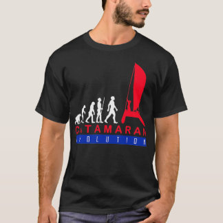 Catamaran Sailing Evolution Funny T-shirt