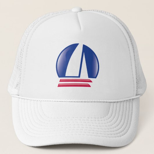 Catamaran Sailing_Pontoon Racing_Blue Moon Trucker Pet (Voorkant)