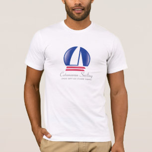 Catamaran Sailing_Pontoon Racing_BlueMoon sjabloon T-shirt