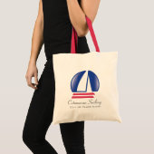 Catamaran Sailing_Pontoon Racing_BlueMoon sjabloon Tote Bag (Voorkant (product))