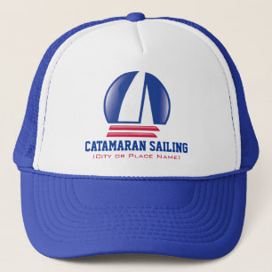 Catamaran Sailing_Pontoon Racing_BlueMoon sjabloon Trucker Pet