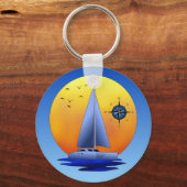 Catamaran Sailing Sleutelhanger (Voorkant)