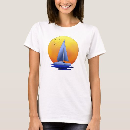 Catamaran Sailing T-shirt (Voorkant)