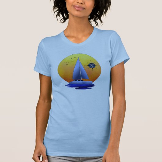 Catamaran Sailing T-shirt (Voorkant)