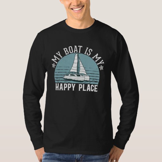 Catamaran Two Hulls Sailing Quote Catamaran Captai T-shirt (Voorkant)