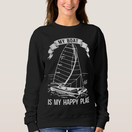 Catamaran Two Hulls Sailing Quote Catamaran Captai Trui (Voorkant)