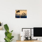Catamaranen in een Twilight Breeze Poster (Thuiskantoor)