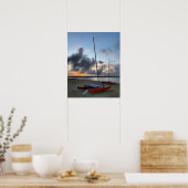 Catamaranen op Sunset Poster (Keuken)