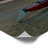 Catamaranen op Sunset Poster (Hoek)