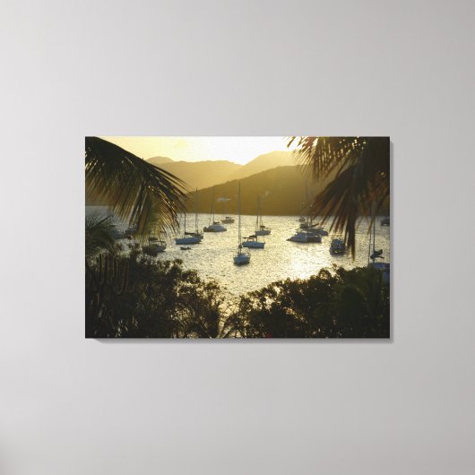 Catamarans en zeilboten canvas afdruk (Voorkant)