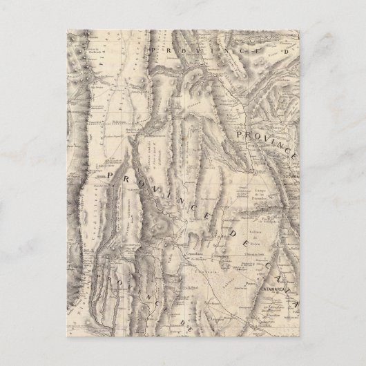 Catamarca in Tucuman Briefkaart (Voorkant)